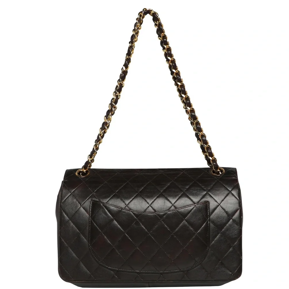 Vintage Chanel 2.55 Lambskin Leather Quilted Shoulder Bag - Picture 3 of 9